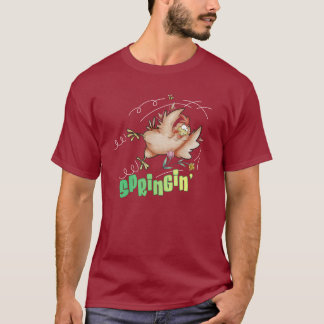 T-shirt Tête foncée de poulet Springin'