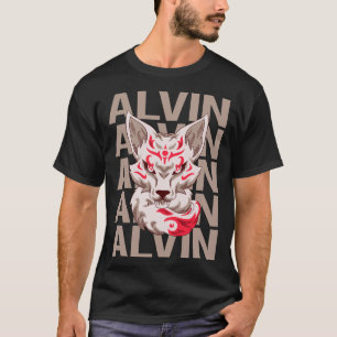 T-shirt Tête Fox - Nom Alvin