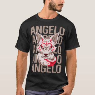 T-shirt Tête Fox - Nom Angelo
