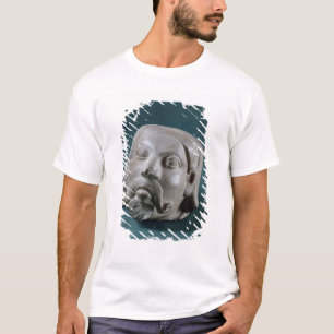 T-shirt Tête polie de grès d'un étranger, Sarnath, 3èm