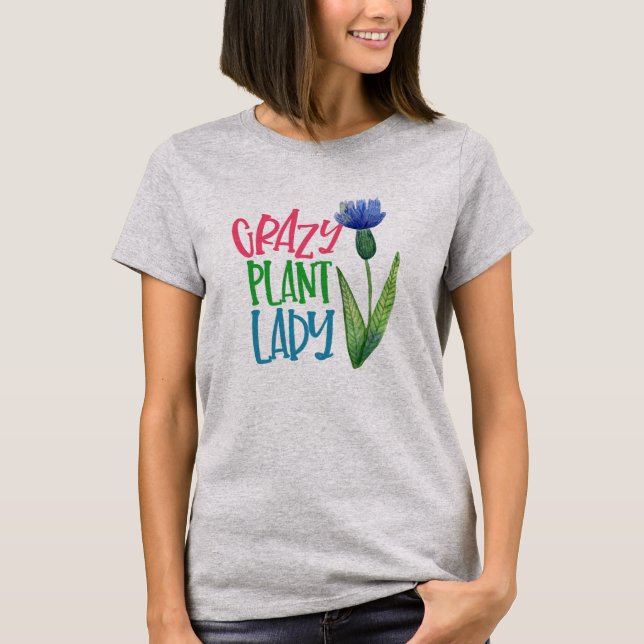 T-shirt Tête succulente Lady plante, Mode botanique tendan (Devant)