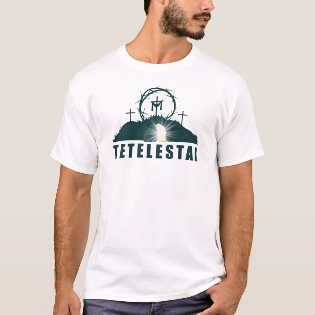 T-shirt Tetelestai - Il Est Fini, Croix de Jésus Christ (Devant)