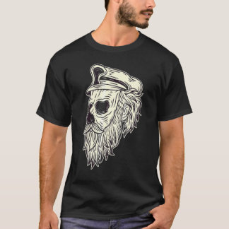 T-shirt Têtes de crâne barbu Grunge Punk Métal