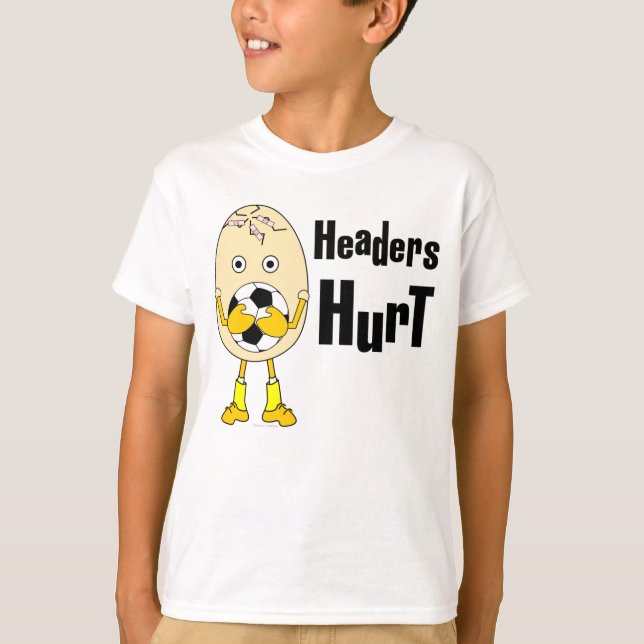 T-shirt Têtes de football blessées (Devant)