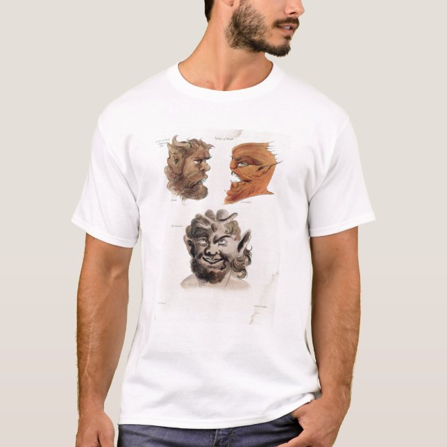 T-shirt Têtes des démons mauvais (Devant)