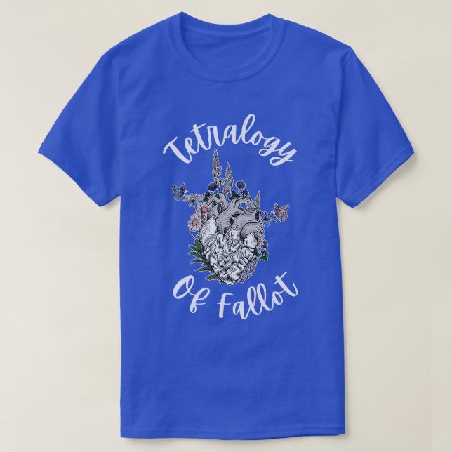 T-shirt Tétralogie De Fallot Anatomique Coeur diac Infirmi (Design devant)