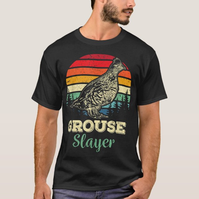 T-shirt Tétras Drôle Drôle Rupture Tétras Ruppé Chasse aux (Devant)