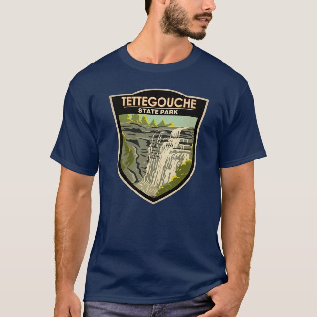 T-shirt Tettegouche State Park Minnesota Badge (Devant)