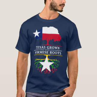 T-shirt Texan cultivé avec des racines birmanes