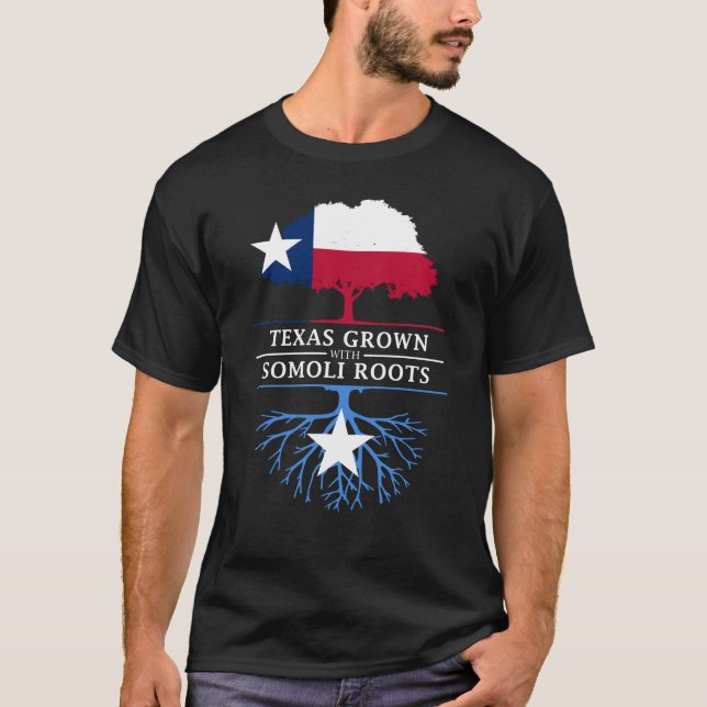 T-shirt Texan développé avec les racines somaliennes (Devant)