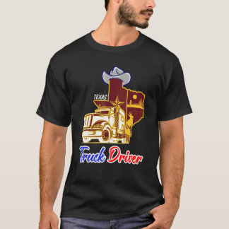 T-shirt Texan Real Truckers for texas drivers  Trucking Tr