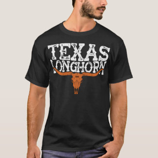 T-shirt Texas 1845 Vintage Longhorn Cowboy Et Fan De Rodéo