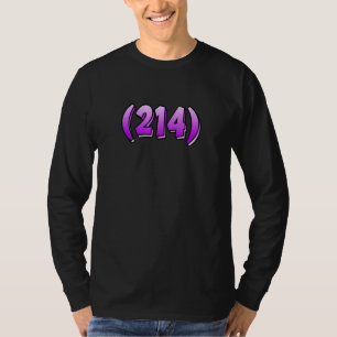 T-shirt Texas 214 Indicatif régional Dallas Plano Garland