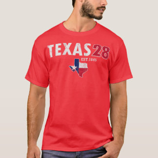 T-shirt Texas 28th State 1845 Texan Vintage