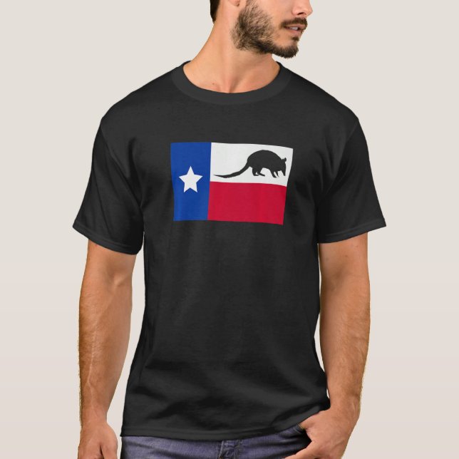 T-shirt Texas Armadillo Flag Premium (Devant)
