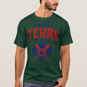 T-shirt Texas Baseball Est 1972 Vintage Look Text