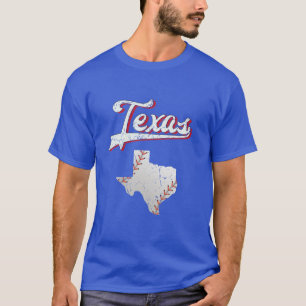 T-shirt Texas Baseball T Jour Ranger Vintage Distresse