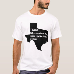T-shirt texas droits des femmes covid noir