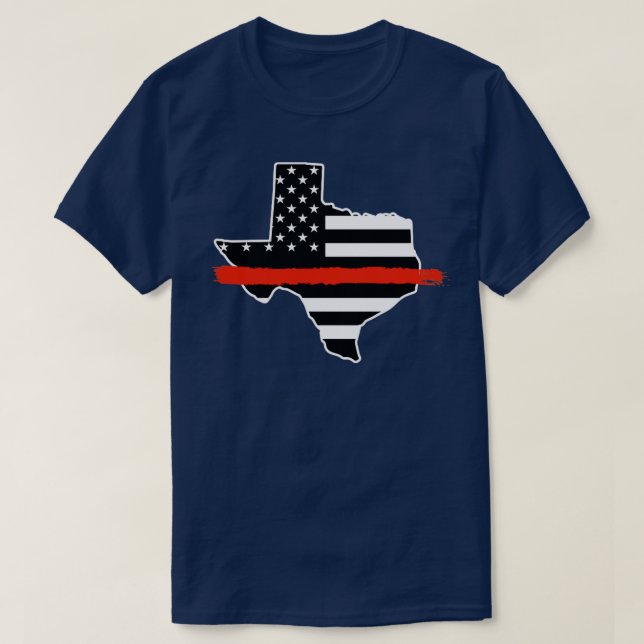 T-shirt Texas Firefighter Fire Fighter US Drapeau Texas Fi (Design devant)