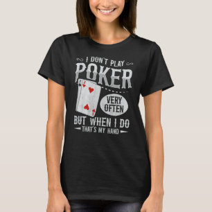 T-shirt Texas Holdem Poker pour un joueur de poker
