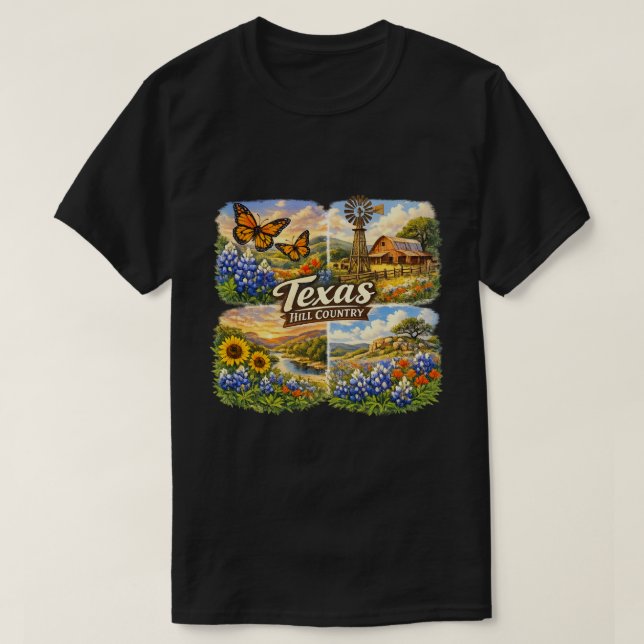 T-shirt Texas in spring  (Design devant)