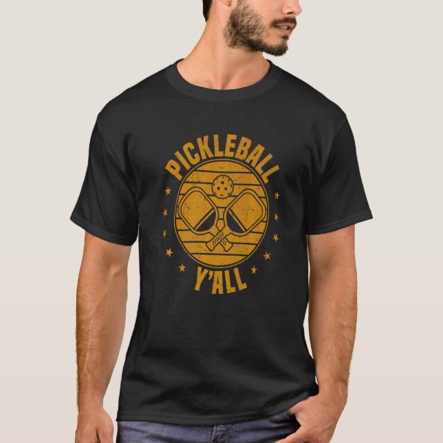 T-shirt Texas Pickleball Player Sports Pickleball Y'all (Devant)