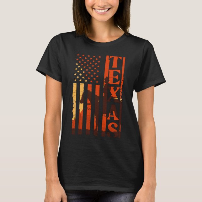 T-shirt Texas Souvenir Howdy Longhorn Texan TX Dallas (Devant)
