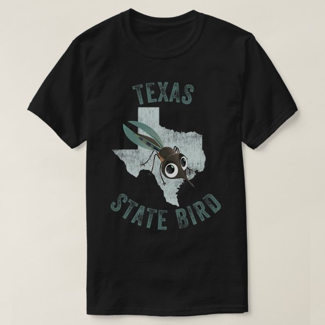 T-shirt Texas State Bird Mosquito drôle (Design devant)