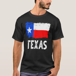T-shirt Texas State Drapeau A Voyageur Texas