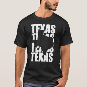 T-shirt Texas Texas Texas Texas Forme De Texas Home State