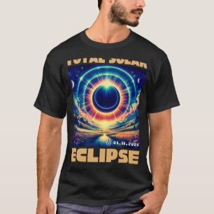 T-shirt Texas Total Solar Eclipse Avril 8 2024 Texas Solar