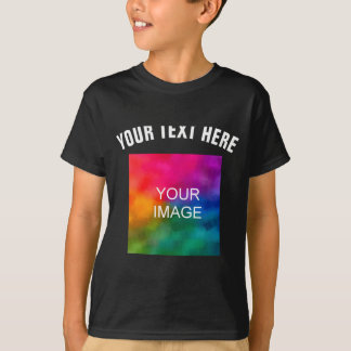T-shirt Text Upload Photo Template Boys Kids Modern _1