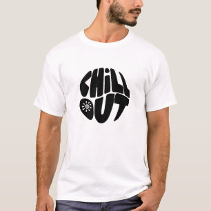 T-shirt Texte à la main en forme de boule
