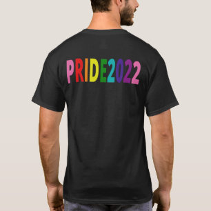 T-shirt Texte arc-en-ciel coloré LGBTQ Gay pride 2022 T-Sh