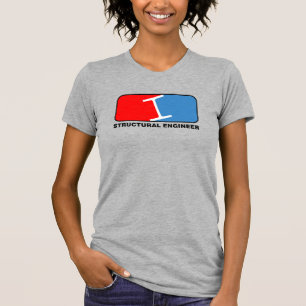 T-shirt Texte blanc de la ligue des ingénieurs structuraux