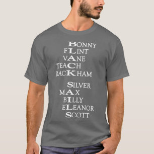 T-shirt Texte blanc des voiles noires