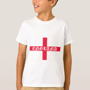 T-shirt Texte blanc du drapeau anglais