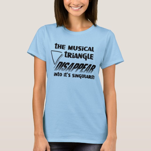T-shirt Texte blanc du triangle Ding (Devant)