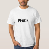 Texte blanc et noir minimaliste anti-guerre