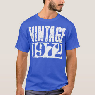 T-shirt Texte blanc vintage 1972