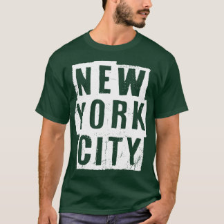 T-shirt Texte blanc vintage de New York City