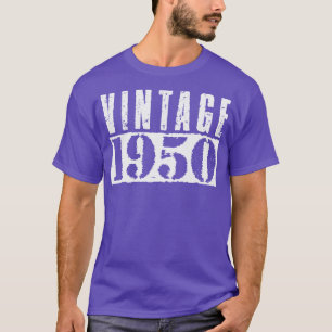 T-shirt Texte blanc Vintage vintage 1950