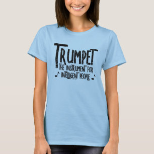 T-shirt Texte brut de trompette intelligent
