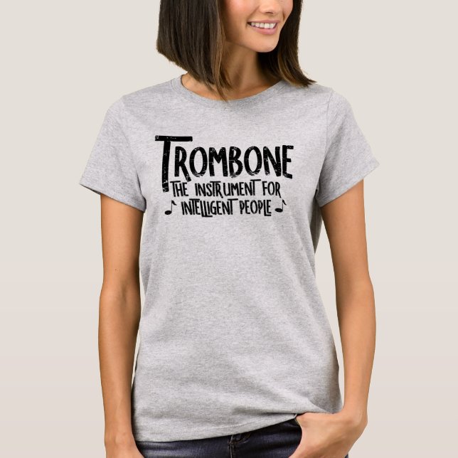 T-shirt Texte brut Trombone intelligent (Devant)
