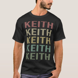 T-shirt Texte coloré Art - Nom de Keith