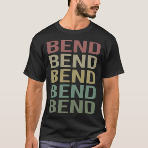 T-shirt Texte Coloré Courbé