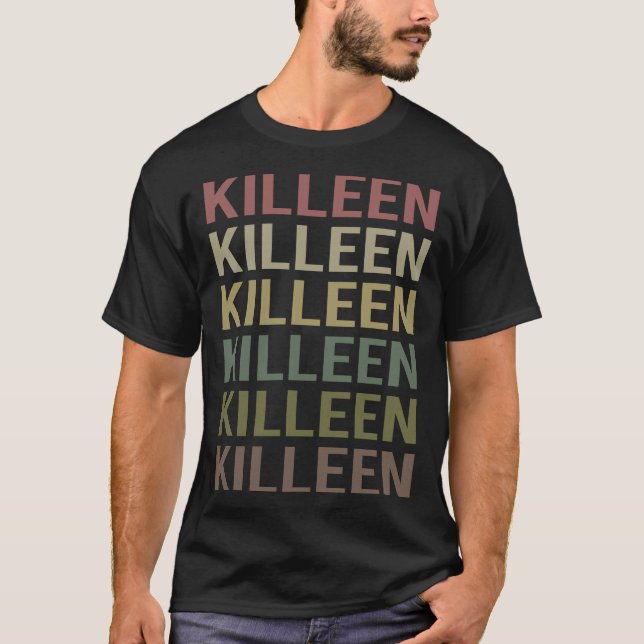 T-shirt Texte coloré Killeen (Devant)