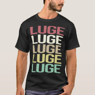 T-shirt Texte coloré Luge Luger