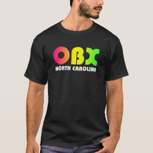 T-shirt Texte Coloré Rétro Vintage Outer Banks OBX