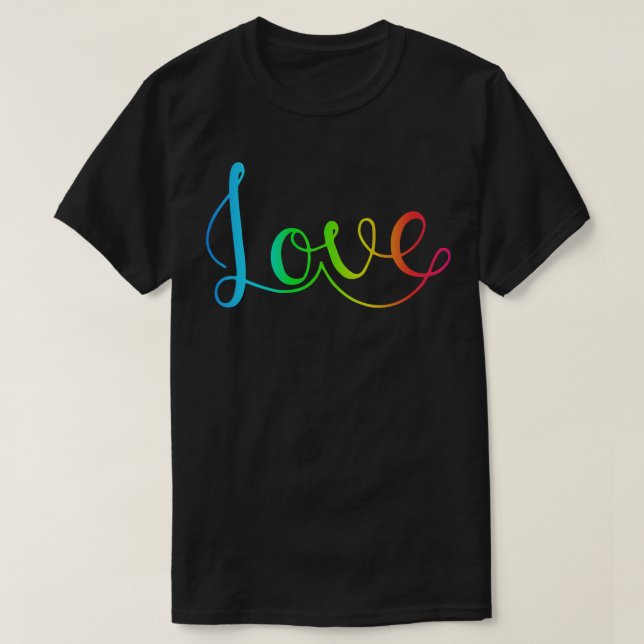 T-shirt Texte d'amour mignon (Design devant)
